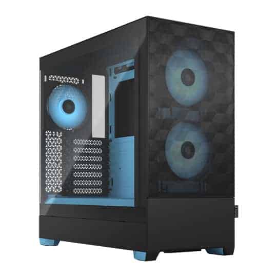 (image for) Fractal Pop Air RGB Cyan Core Mid Tower Tempered Glass PC Case